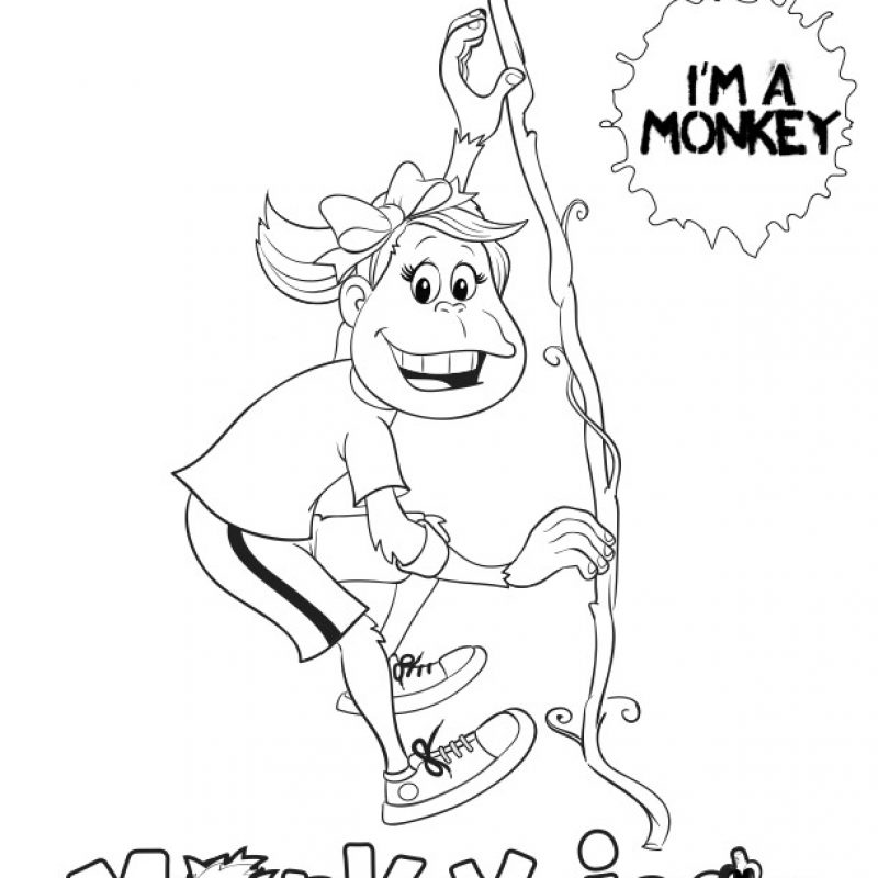 Coloring sheet - Monkey Jane Coloring Sheet