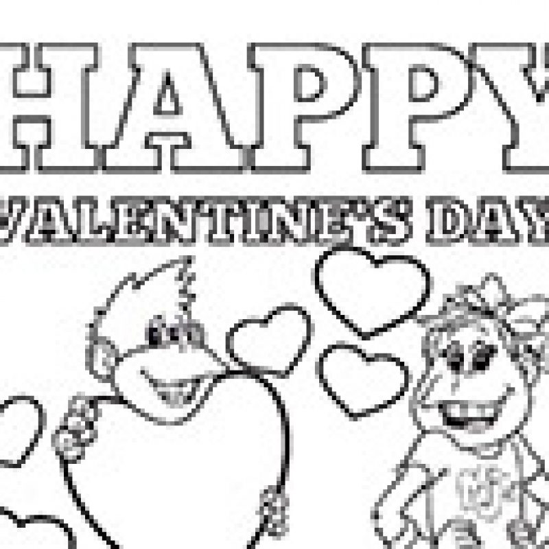Coloring sheet - Valentine's Day