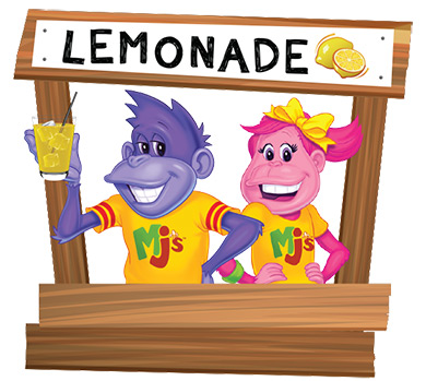 Monkey Joe and Monkey Jane at the Lemonade Stand