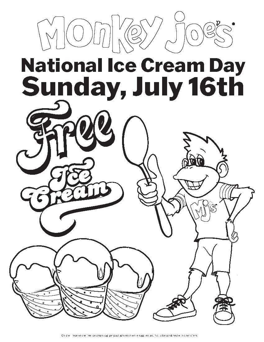 National Ice Cream Day 2023 Monkey Joe's